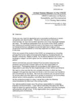 Intervention by J.C. Watts, delegation of the United States, closing session