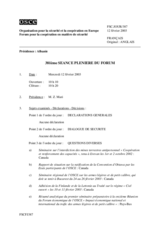 Journal of the 381st Plenary Meeting of the Forum for Security Co-operation (fr)