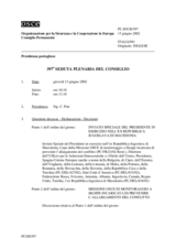 Journal of the 397th Plenary Meeting of the Permanent Council (it)