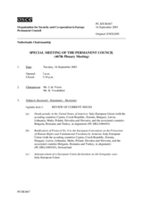 Journal of the 467th Special Plenary Meeting of the Permanent Council