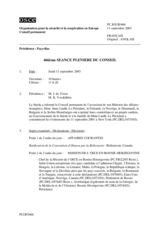 Journal of the 466th Plenary Meeting of the Permanent Council (fr)