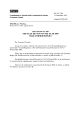 Permanent Council Decision No. 560