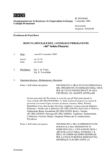 Journal of the 465th Special Plenary Meeting of the Permanent Council (it)