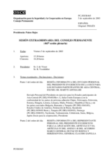 Journal of the 465th Special Plenary Meeting of the Permanent Council (es)