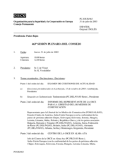 Journal of the 463rd Plenary Meeting of the Permanent Council (es)