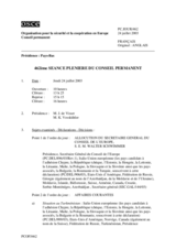 Journal of the 462nd Plenary Meeting of the Permanent Council (fr)