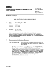 Journal of the 460th Plenary Meeting of the Permanent Council (es)