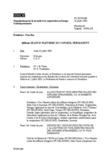 Journal of the 460th Plenary Meeting of the Permanent Council (fr)
