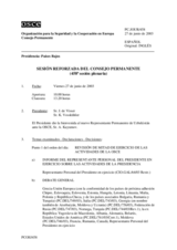 Journal of the 458th Reenforced Plenary Meeting of the Permanent Council (es)