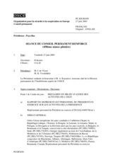 Journal of the 458th Reenforced Plenary Meeting of the Permanent Council (fr)