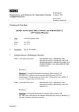 Journal of the 457th Special Plenary Meeting of the Permanent Council (it)