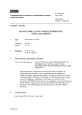 Journal of the 452nd Special Plenary Meeting of the Permanent Council (fr)