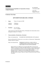 Journal of the 448th Plenary Meeting of the Permanent Council (es)