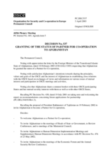 Permanent Council Decision No. 537