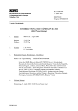 Journal of the 444th Special Plenary Meeting of the Permanent Council (de)