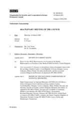 Journal of the 441st Plenary Meeting of the Permanent Council