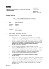 Journal of the 437th Plenary Meeting of the Permanent Council (fr)