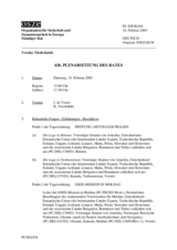 Journal of the 436th Plenary Meeting of the Permanent Council (de)