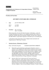 Journal of the 434th Plenary Meeting of the Permanent Council (it)