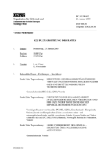 Journal of the 432nd Plenary Meeting of the Permanent Council (de)