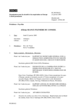 Journal of the 432nd Plenary Meeting of the Permanent Council (fr)