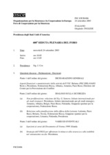 Journal of the 400th Plenary Meeting of the Forum for Security Co-operation (it)