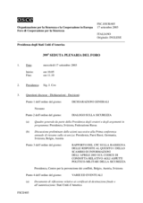 Journal of the 399th Plenary Meeting of the Forum for Security Co-operation (it)