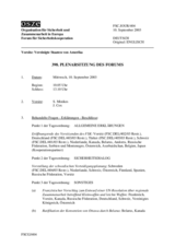 Journal of the 398th Plenary Meeting of the Forum for Security Co-operation (de)