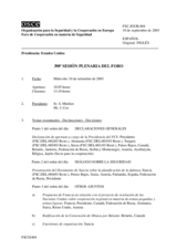 Journal of the 398th Plenary Meeting of the Forum for Security Co-operation (es)