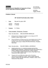 Journal of the 395th Plenary Meeting of the Forum for Security Co-operation (es)