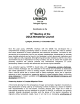 Written contribution by the UNHCR