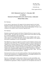 Statement by the State Secretary of Denmark