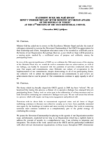 Statement by the Deputy Undersecretary of the Ministry of Foreign Affairs of the Republic of Turkey