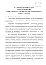 Statement by the Minister of Foreign Affairs of Italy