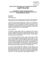 Statement by the Minister of Foreign Affairs and European Integration of the Republic of Croatia