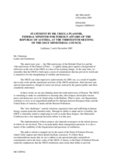 Statement by the Minister for Foreign Affairs of Austria
