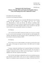 Statement by the Minister of Foreign Affairs and Trade of the Republic of Korea