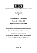 Ljubljana Ministerial Council Document (es)