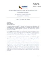 Opening Statement by Minister Karel de Gucht