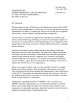 Statement by Foreign Minister of Armenia, Vartan Oskanian