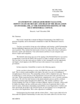 Wortmeldung der Leiterin der Schweizer Delegation,  Botschafterin Heidi Tagliavini, stv. Staatssekretaerin