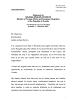 Statement by Ms. Kolinda Grabar-Kitarovic, Minister of Foreign Affairs and European Integration , Croatia