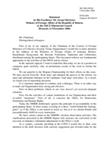 Statement by H.E. Mr. Sergei Martynov, Minister of Foreign Affairs of Belarus