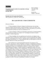 Statement by the European Union on Nagorno- Karabakh (Annex 4 to MC Journal No.2) (fr)