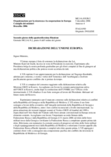 Statement by the European Union on Nagorno- Karabakh (Annex 4 to MC Journal No.2) (it)