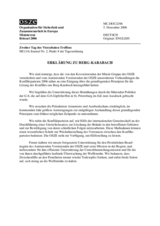 Statement by the CiO on Nagorno- Karabakh (de)