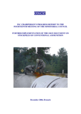 FSC Chairperson's Progress Report,  Further Implementation of the OSCE Document on Stockpiles of Conventional Ammunition