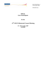 Final List of Participants