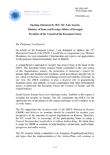 Statement by Mr. Luis Amado, Minister of State and Foreign Affairs of Portugal, President of the Council of the European Union