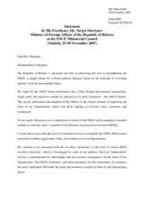 Statement by Mr. Martynov, Minister of Foreign Affairs of the Republic of Belarus